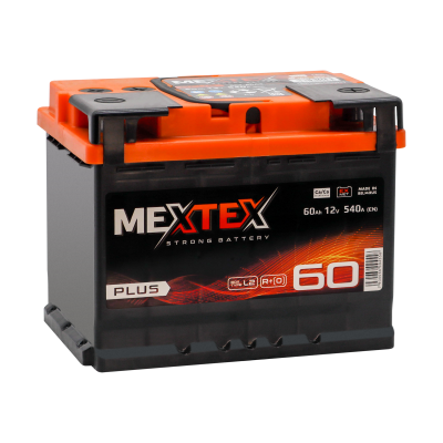 Аккумулятор MEXTEX PLUS  6СТ-60 (0) R+  евро.